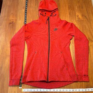 Nike Women's Running Jacket with Hood Red Heather Size S